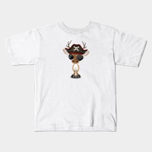 Cute Baby Deer Pirate Kids T-Shirt